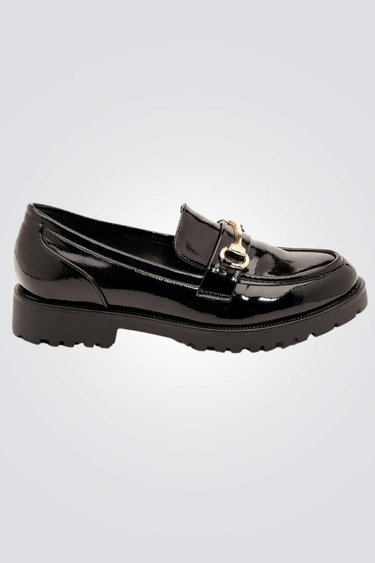 SEVENTYNINE - נעלי מוקסין לנשים דגם עמנואל בצבע שחור - MASHBIR//365