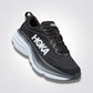 HOKA - נעלי ריצה לגבר BONDI 8 WIDE בצבע שחור ולבן - MASHBIR//365 - 2
