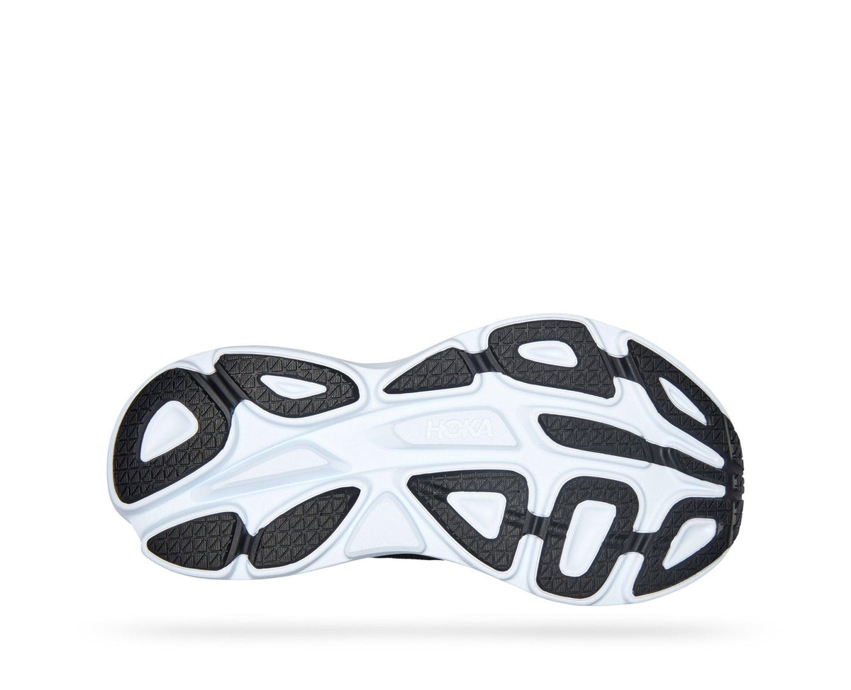 HOKA - נעלי ריצה לגבר BONDI 8 WIDE בצבע שחור ולבן - MASHBIR//365