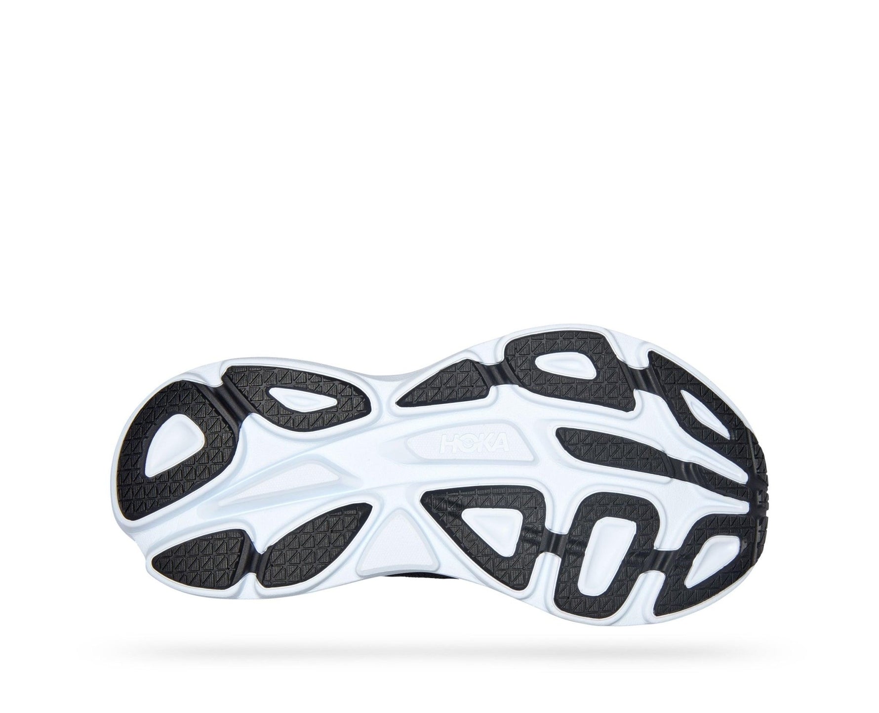 HOKA - נעלי ריצה לגבר BONDI 8 WIDE בצבע שחור ולבן - MASHBIR//365