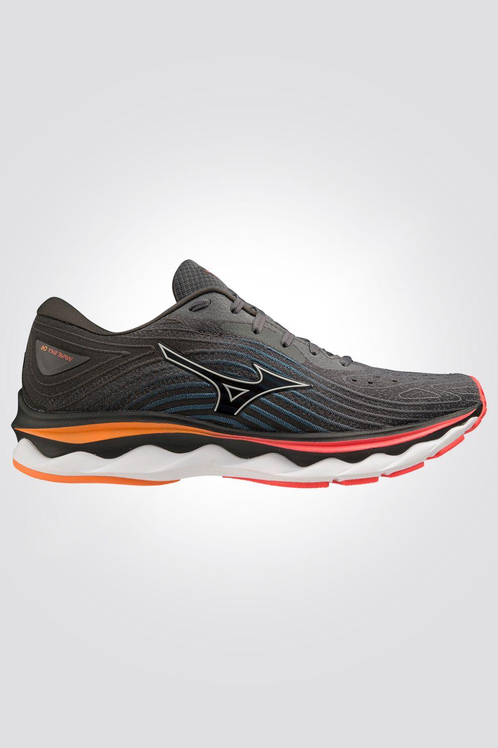 MIZUNO - נעלי ריצה לגבר WAVE SKY 6 בצבע שחור - MASHBIR//365