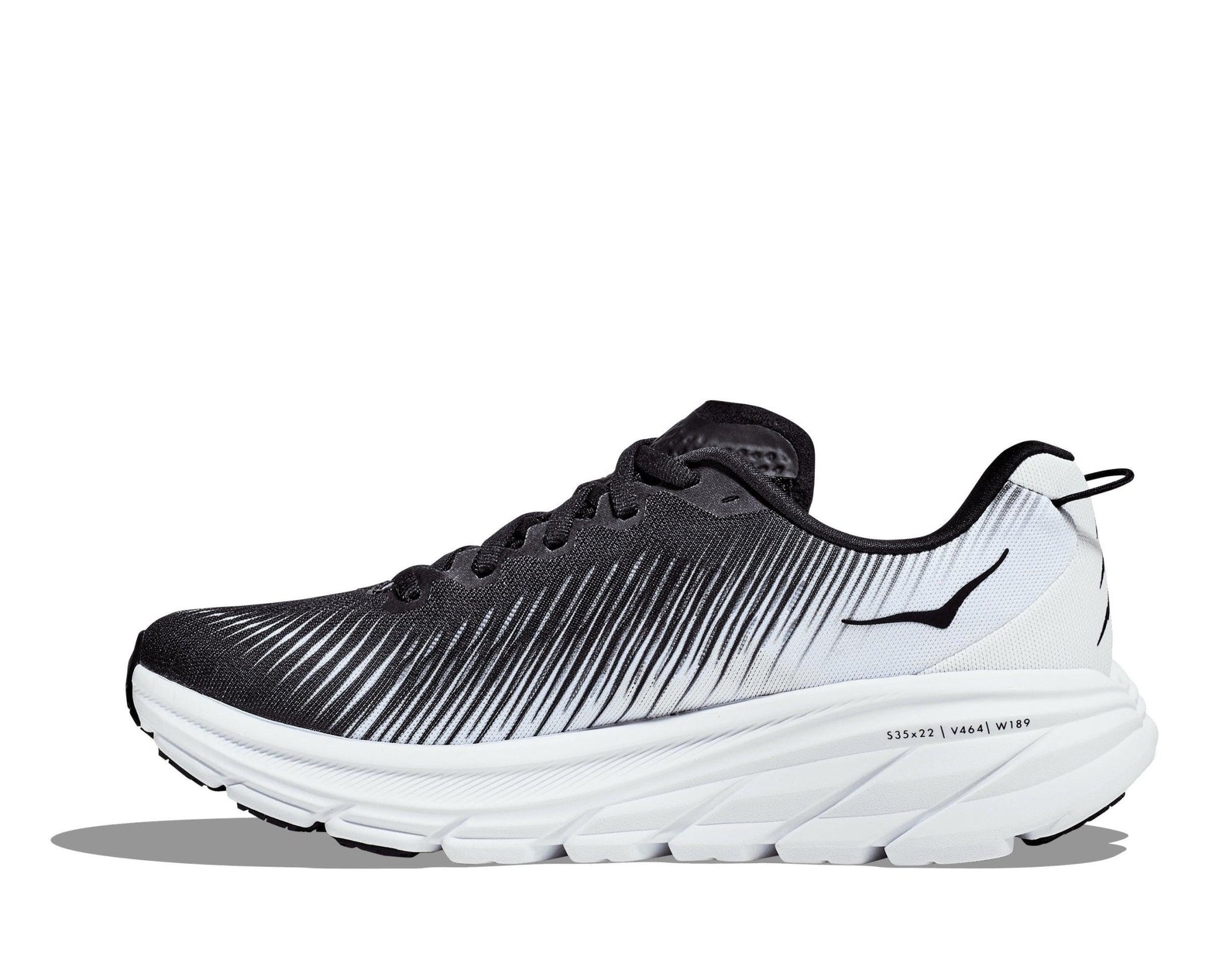 HOKA - נעלי ריצה לנשים Rincon 3 Wide בצבע שחור ולבן - MASHBIR//365