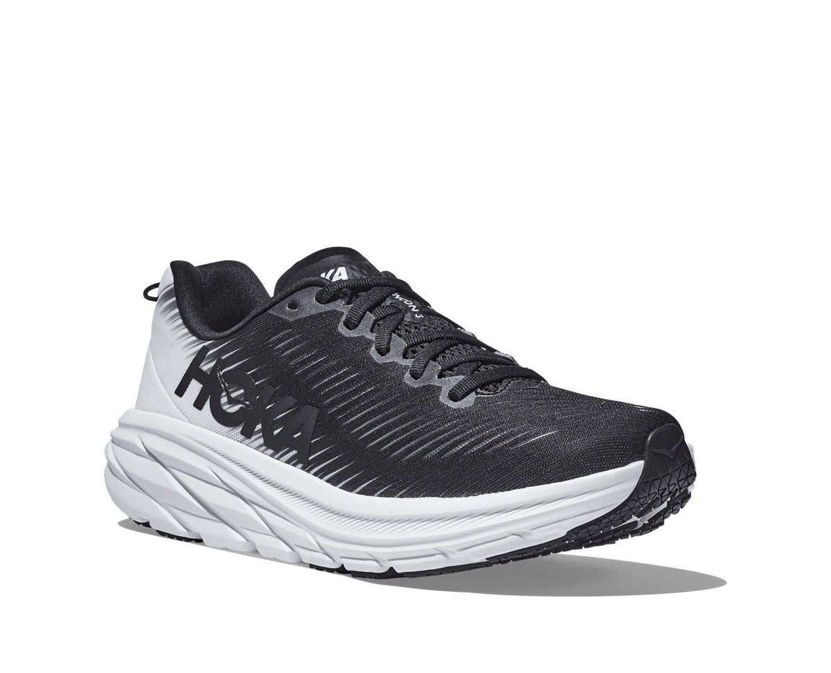 HOKA - נעלי ריצה לנשים Rincon 3 Wide בצבע שחור ולבן - MASHBIR//365