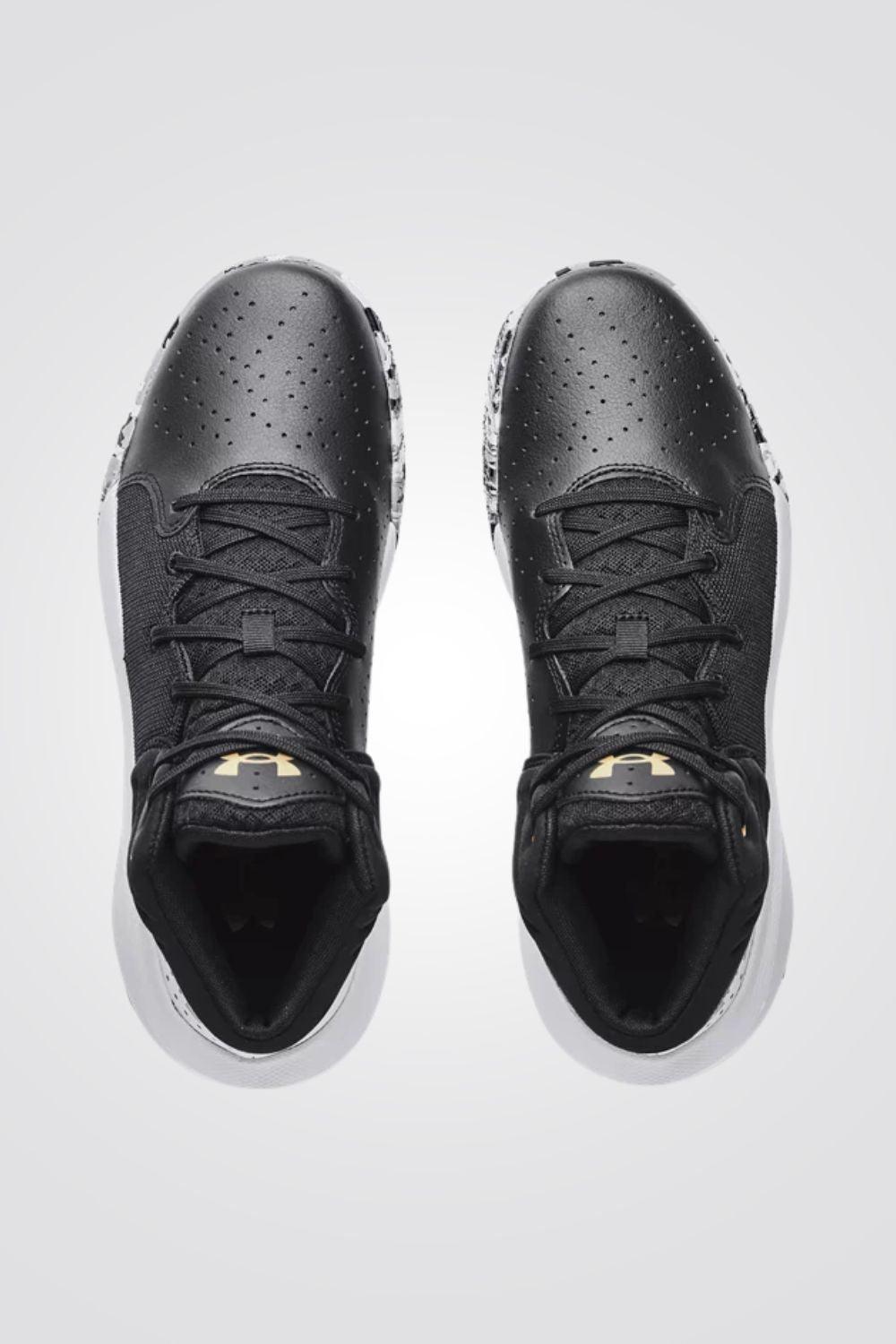 UNDER ARMOUR - נעלי ספורט JET '21 BASKETBALL בצבע שחור ולבן - MASHBIR//365