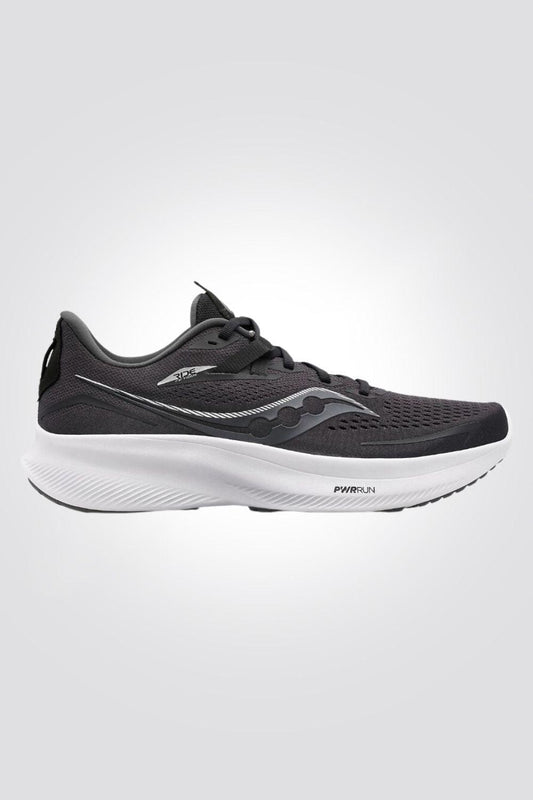 SAUCONY - נעלי ספורט לגבר RIDE 15 בצבע שחור/לבן - MASHBIR//365