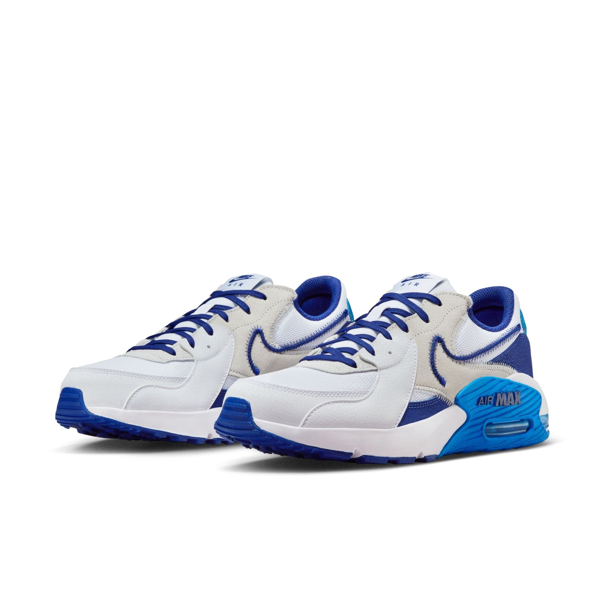 NIKE - נעלי ספורט לגברים AIR MAX EXCEE בצבע לבן וכחול - MASHBIR//365
