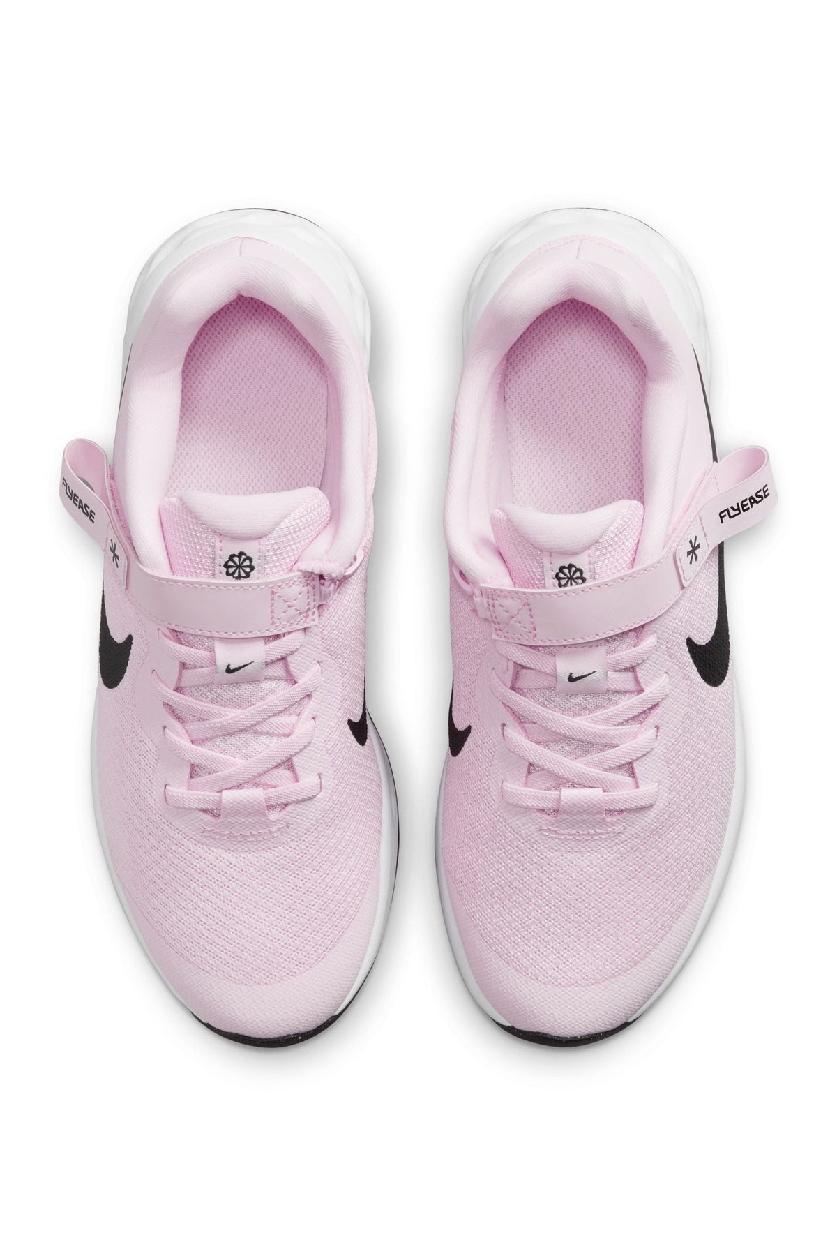 NIKE - נעלי ספורט לנערות Revolution 6 FlyEase בצבע ורוד ושחור - MASHBIR//365