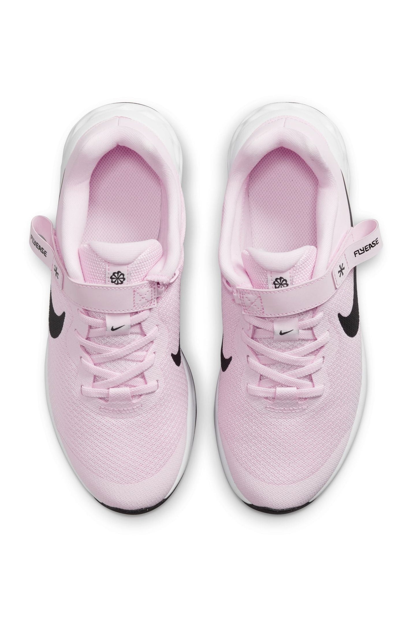 NIKE - נעלי ספורט לנערות Revolution 6 FlyEase בצבע ורוד ושחור - MASHBIR//365