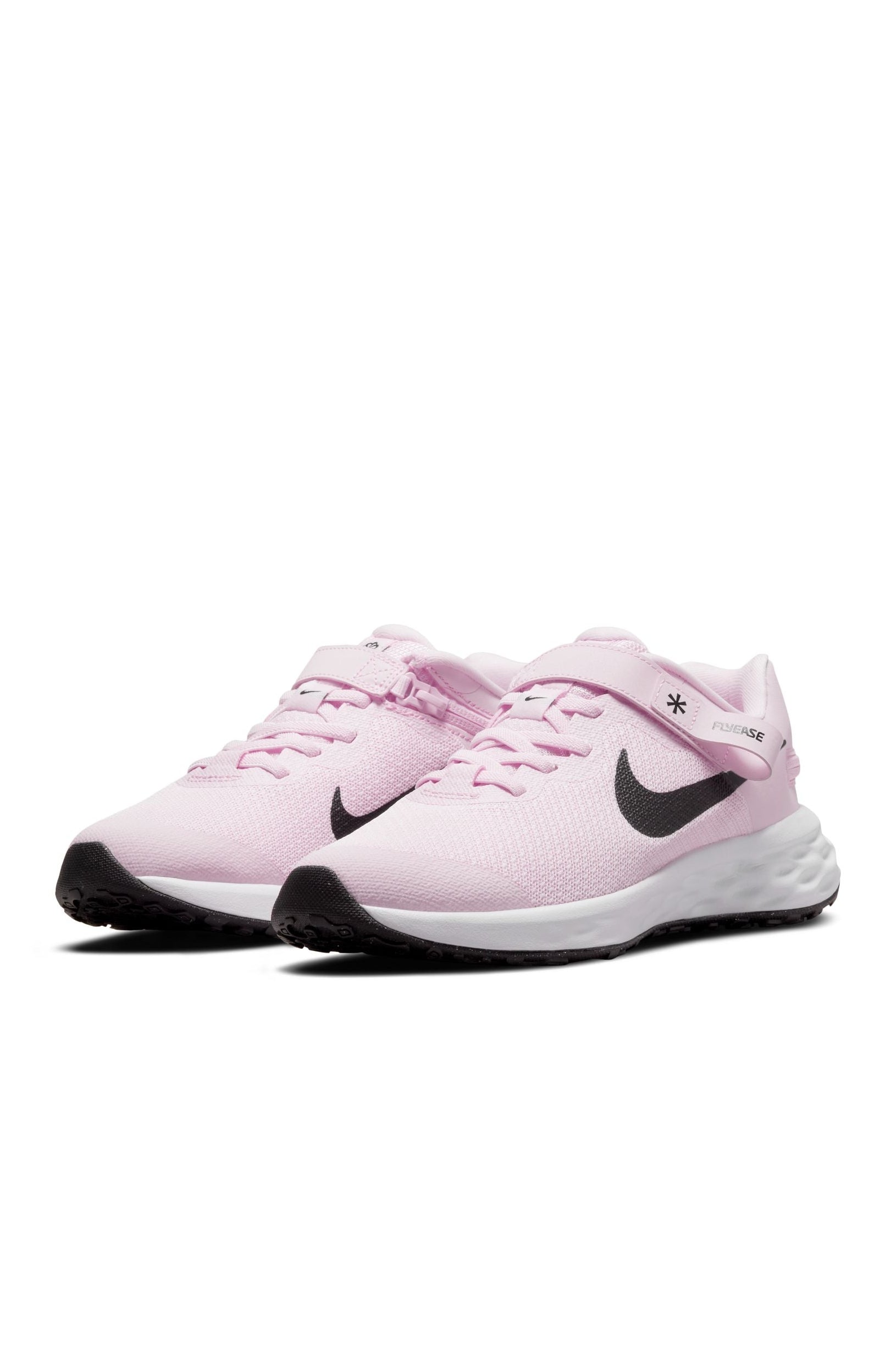 NIKE - נעלי ספורט לנערות Revolution 6 FlyEase בצבע ורוד ושחור - MASHBIR//365