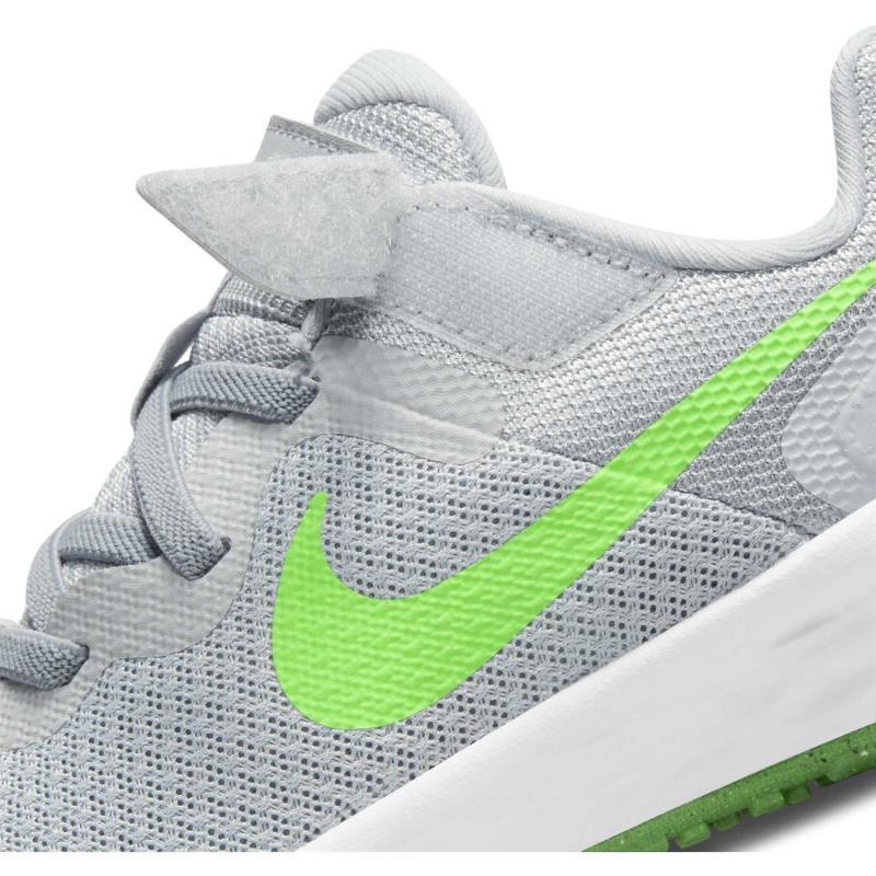 NIKE - נעלי ספורט לנוער Nike Revolution 6 בצבע אפור וירוק - MASHBIR//365