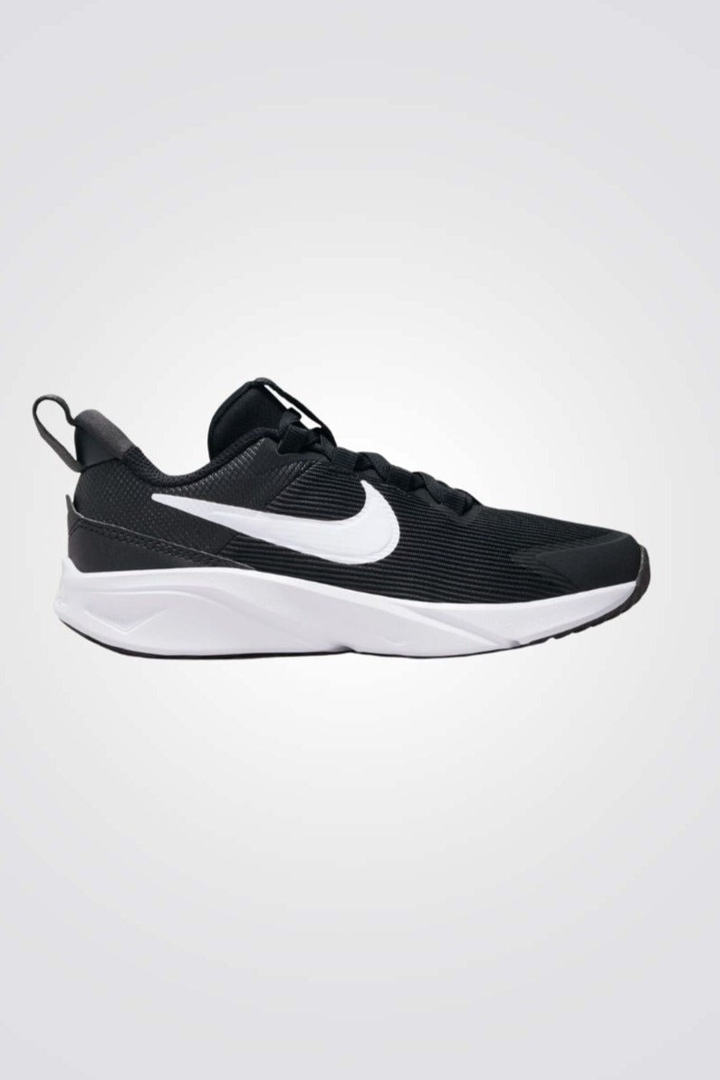 NIKE - נעלי ספורט לנוער Star Runner 4 בצבע שחור ולבן - MASHBIR//365