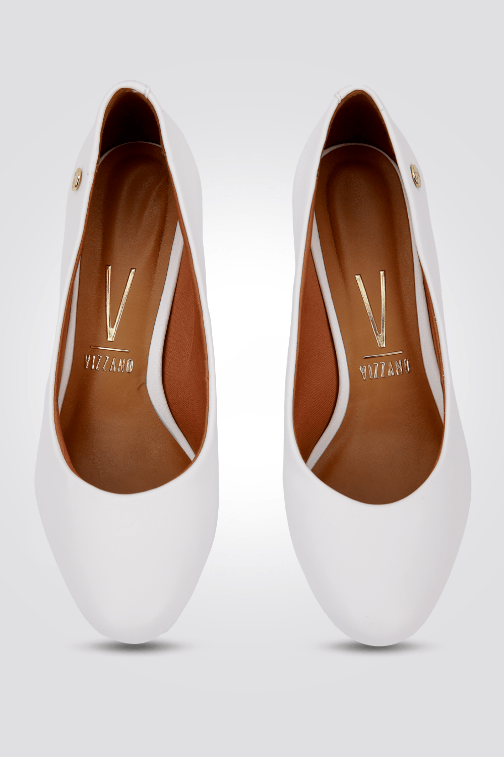 LADY COMFORT - נעלי סירה בצבע לבן עקב עבה - MASHBIR//365