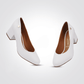 LADY COMFORT - נעלי סירה בצבע לבן עקב עבה - MASHBIR//365 - 4