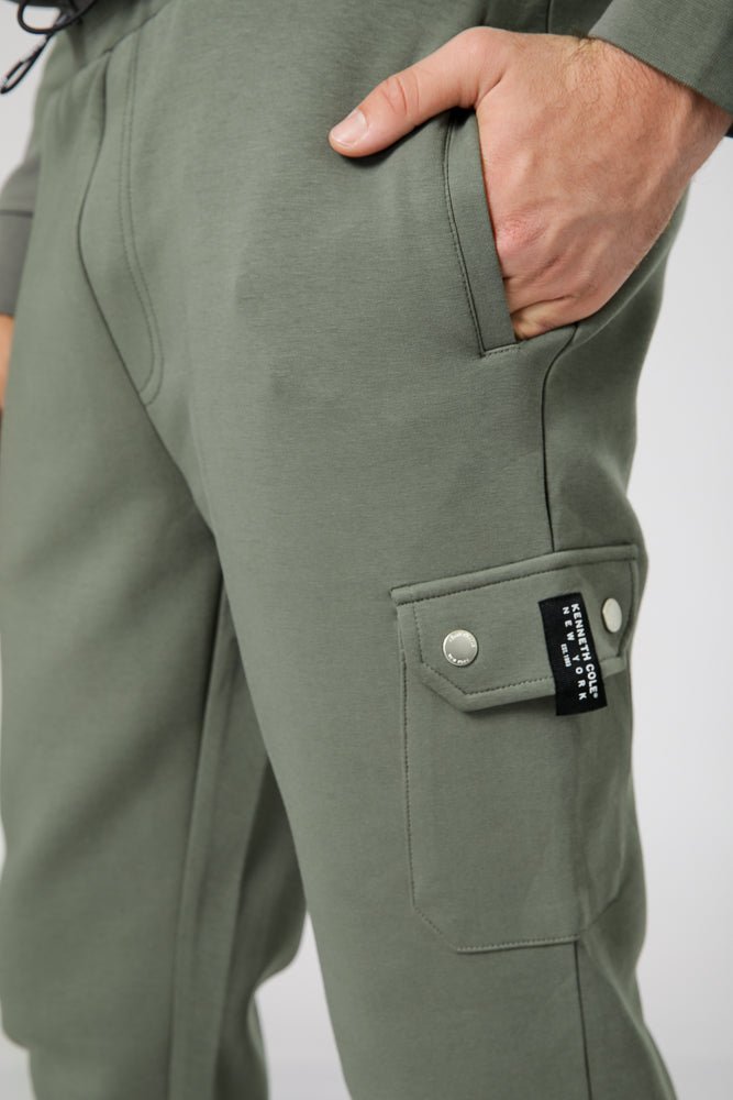 KENNETH COLE - OLIVE מכנסי טרנינג קרגו - MASHBIR//365