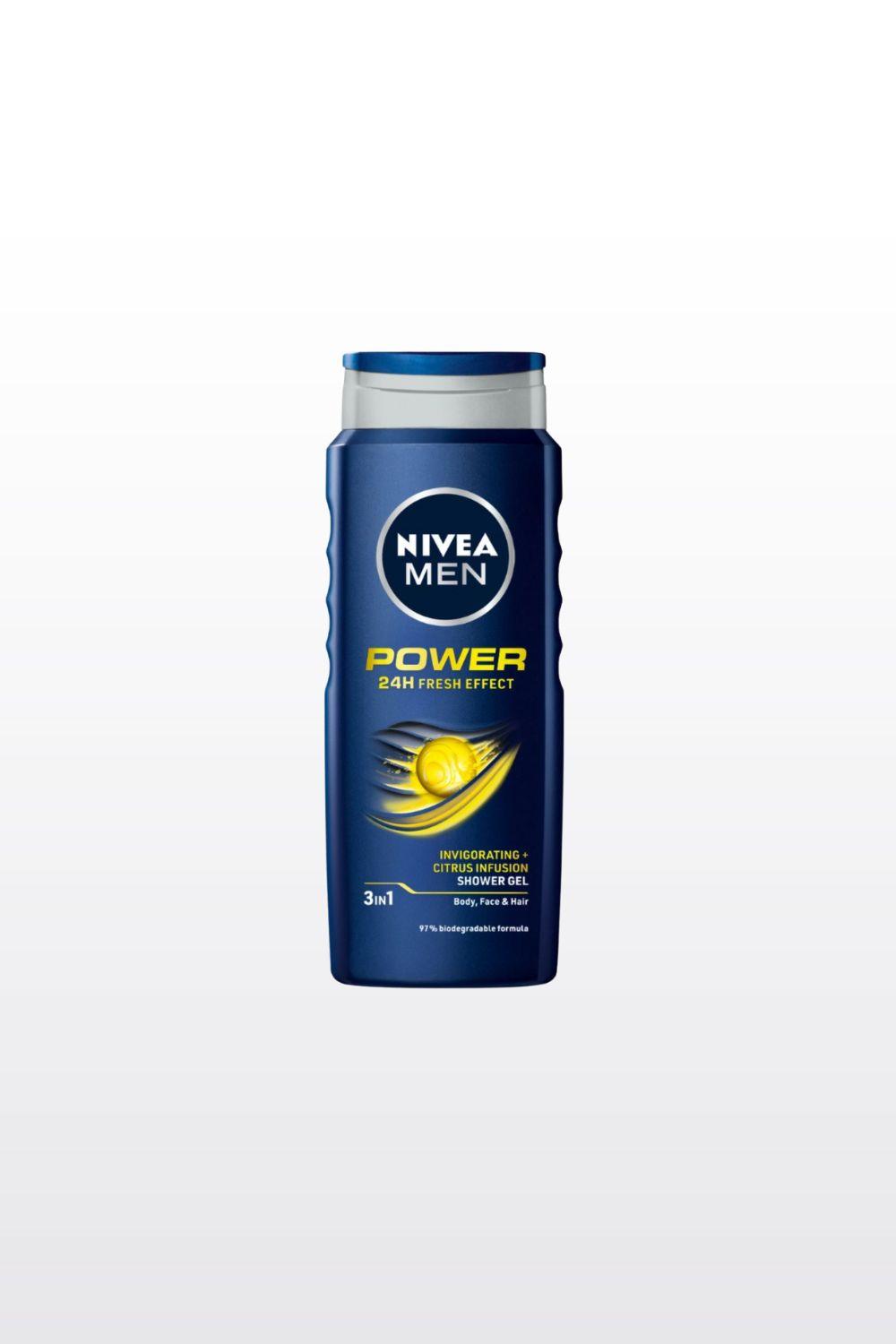 NIVEA - POWER FRESH ג'ל רחצה לגבר - MASHBIR//365