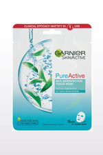 Garnier - PURE AVTIVE TISSUE MASK מסכה לעור שמן - MASHBIR//365