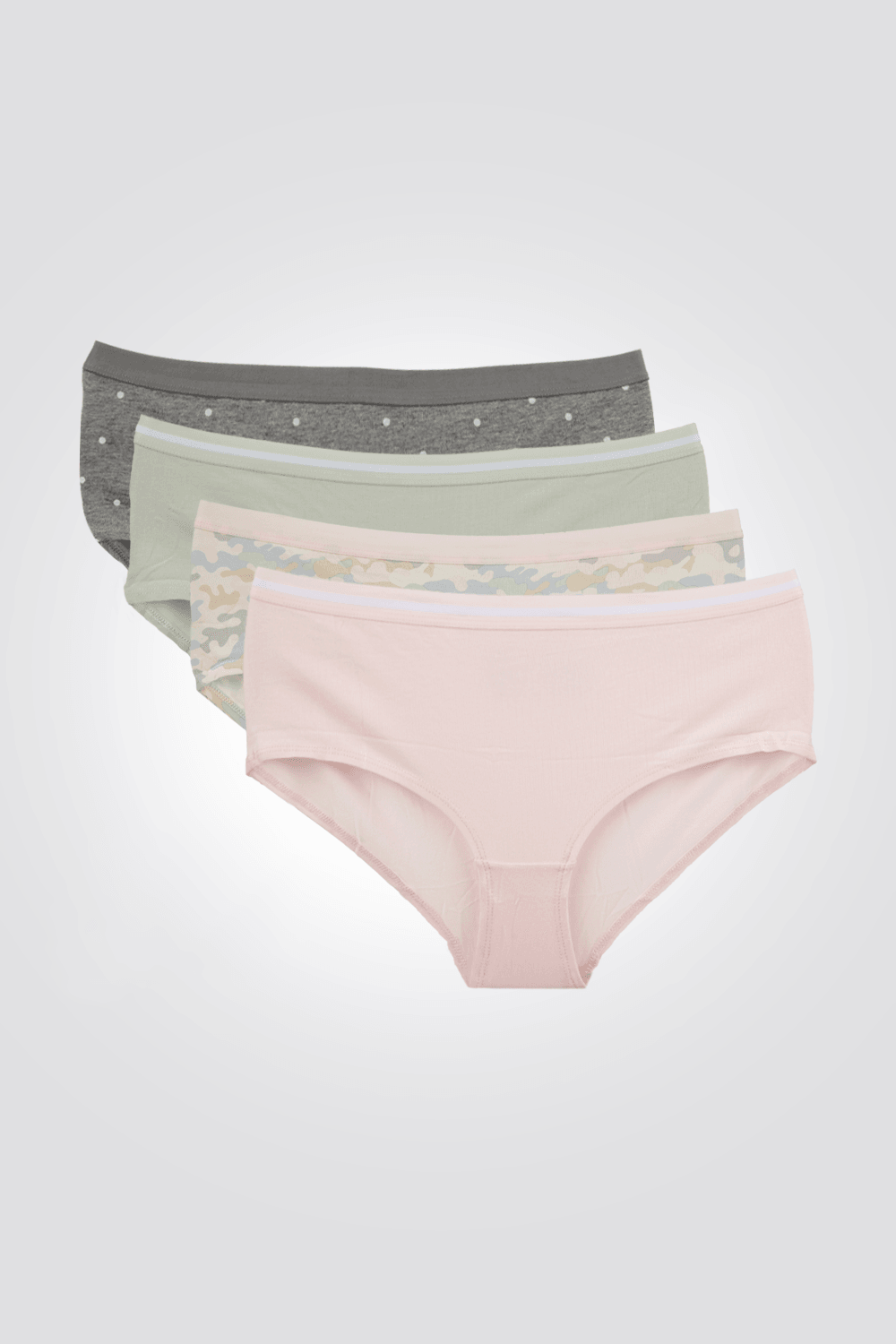 DELTA - רביעיית תחתוני היפסטר בהדפס צבאי ונקודות - MASHBIR//365