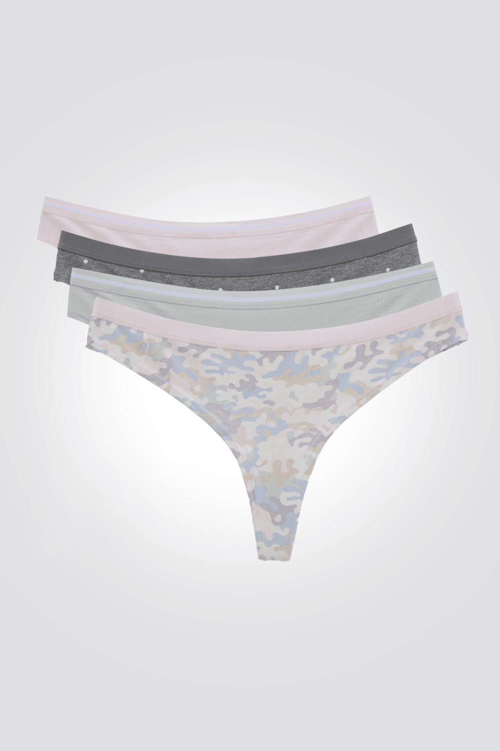 DELTA - רביעיית תחתוני חוטיני לנשים CAMO DOTS - MASHBIR//365