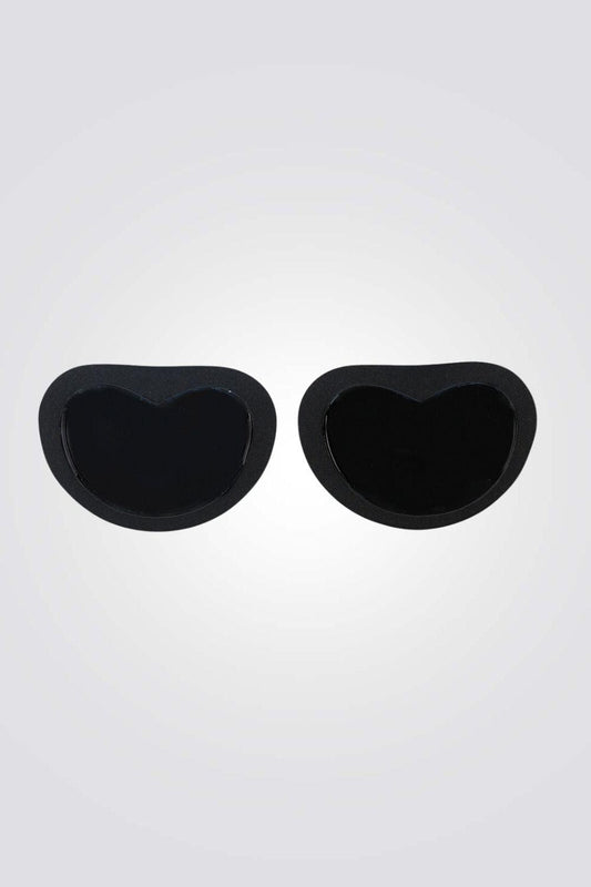 Isabelle - כריות בד פוש אפ נדבקות לחזיה בצבע שחור - MASHBIR//365