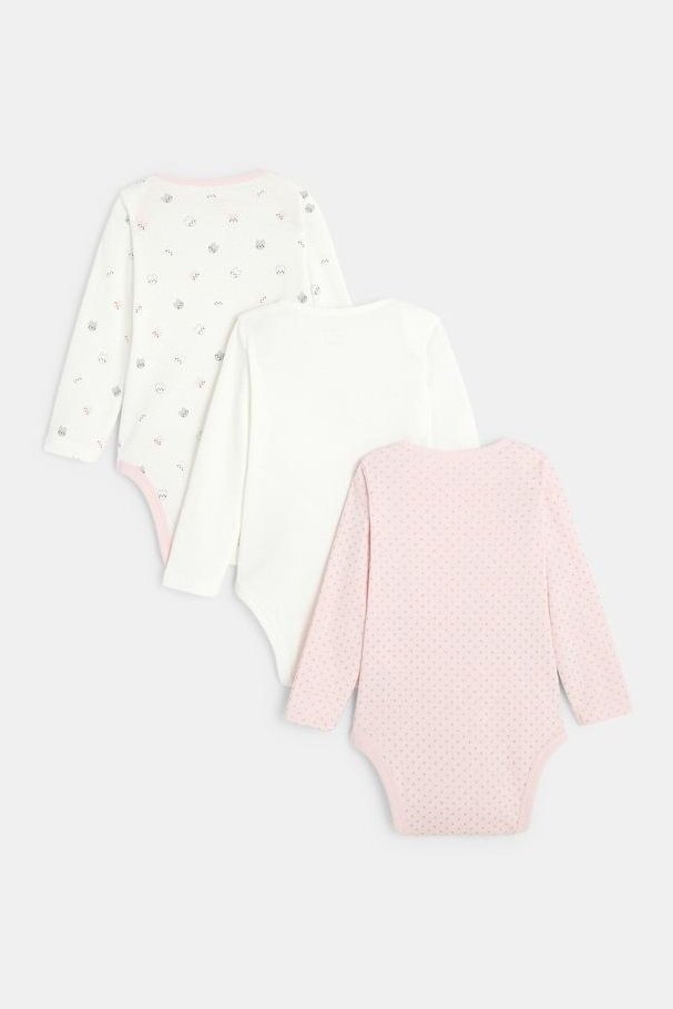 OBAIBI - סט 3 בגדי גוף שרוול ארוך חתולים - MASHBIR//365