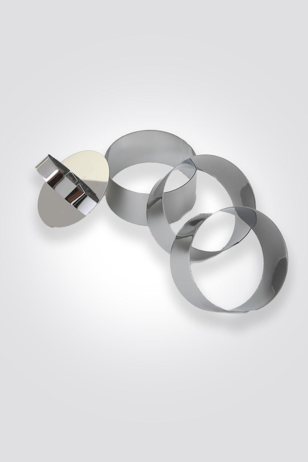 ARCOSTEEL - סט 3 רינגים עגולים סדרת מיקי שמו - MASHBIR//365