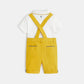 OBAIBI - סט אוברול צהוב וחולצה לבנה לתינוקות - MASHBIR//365 - 5