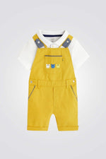 OBAIBI - סט אוברול צהוב וחולצה לבנה לתינוקות - MASHBIR//365