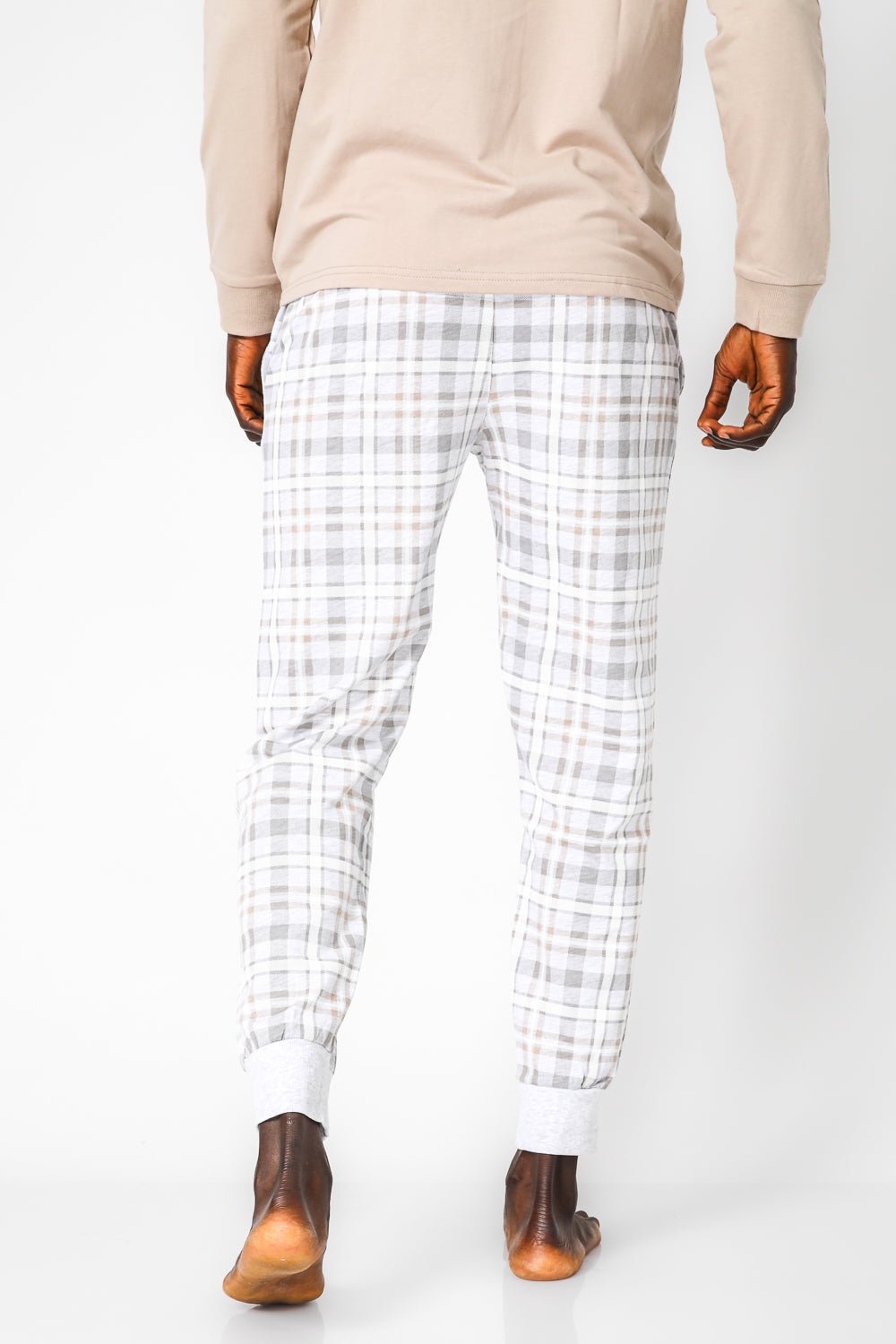 DELTA - סט פיג’מה ארוכה דקה בצבע בז' - MASHBIR//365