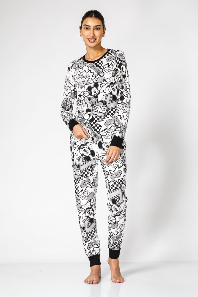 DELTA - סט פיג’מה ארוכה דקה MICKEY POP ART - MASHBIR//365