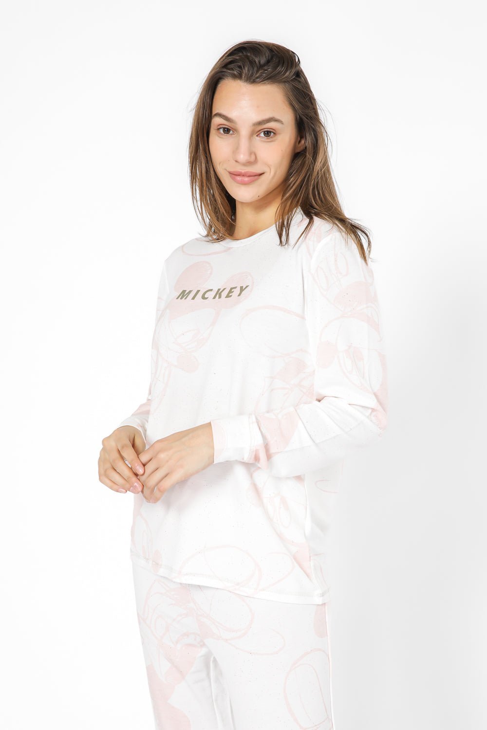 DELTA - סט פיג’מה ארוכה דקה מנצנצת MICKEY - MASHBIR//365