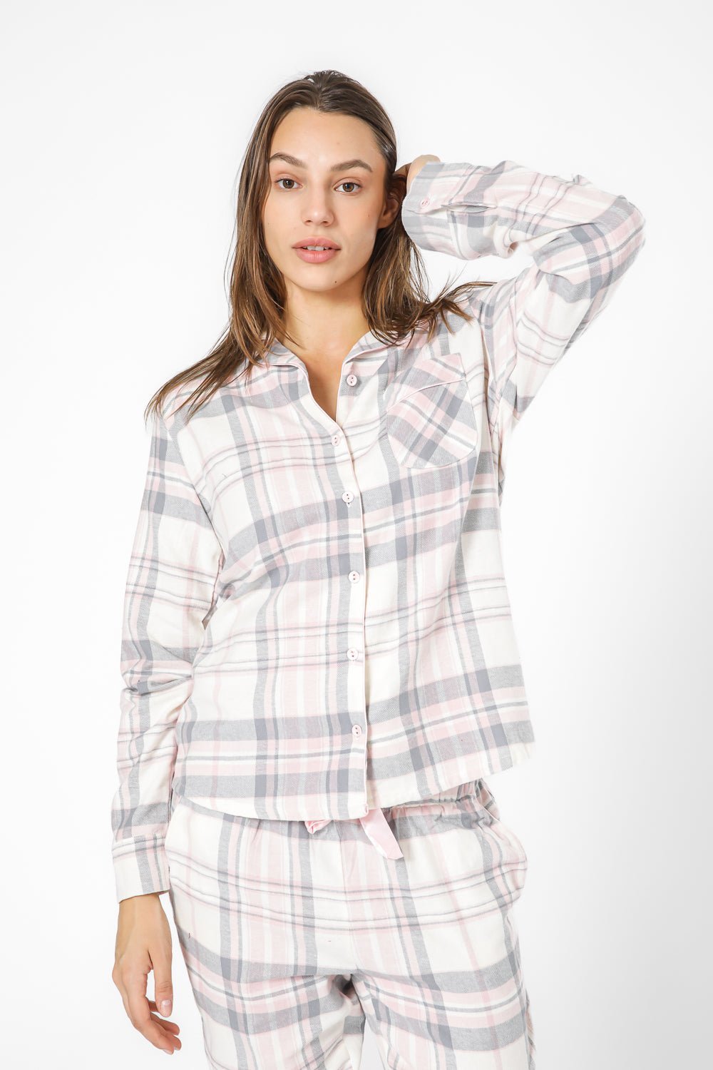 BONITA DE MAS - סט פיג'מה פלנל קלאסית - MASHBIR//365