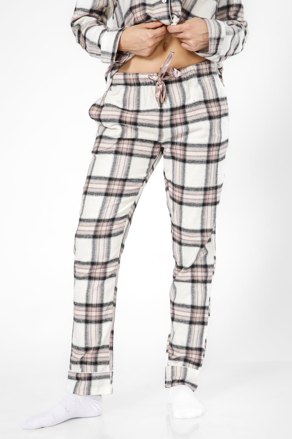 BONITA DE MAS - סט פיג'מה פלנל קלאסית - MASHBIR//365