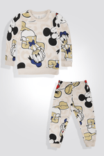 DELTA - סט פיג’מה פוטר יוניסקס MICKEY AND DONALD - MASHBIR//365