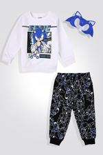 DELTA - סט פיג’מה פוטר עם מסיכה עם אורות SONIC - MASHBIR//365