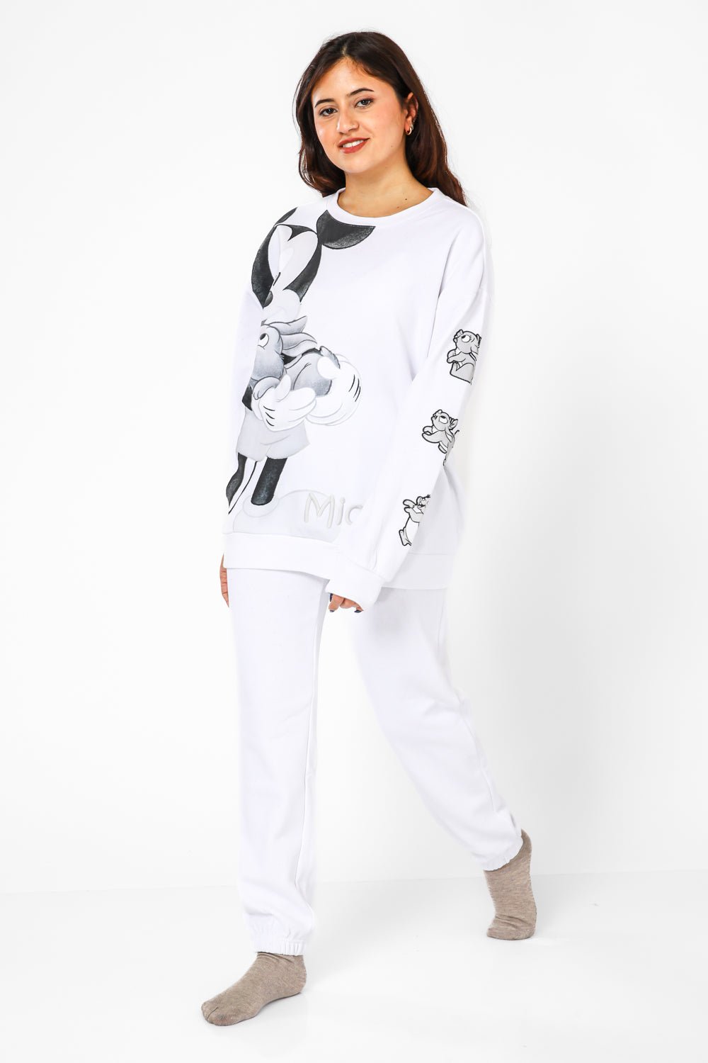 DELTA - סט פיג'מה פוטר מיקי בצבע לבן - MASHBIR//365
