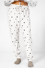 DELTA - סט פיג'מה קטיפה לבבות - MASHBIR//365