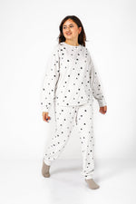 DELTA - סט פיג'מה קטיפה לבבות - MASHBIR//365