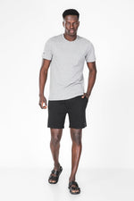 KENNETH COLE - סט פיג'מה קצרה לגבר בצבע אפור ושחור - MASHBIR//365