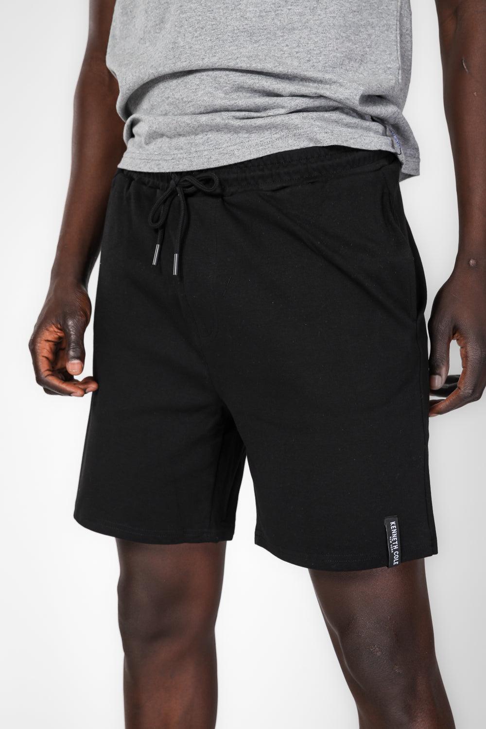 KENNETH COLE - סט פיג'מה קצרה לגבר בצבע אפור ושחור - MASHBIR//365