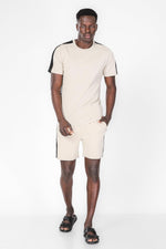 KENNETH COLE - סט פיג'מה קצרה לגבר בצבע בז' - MASHBIR//365