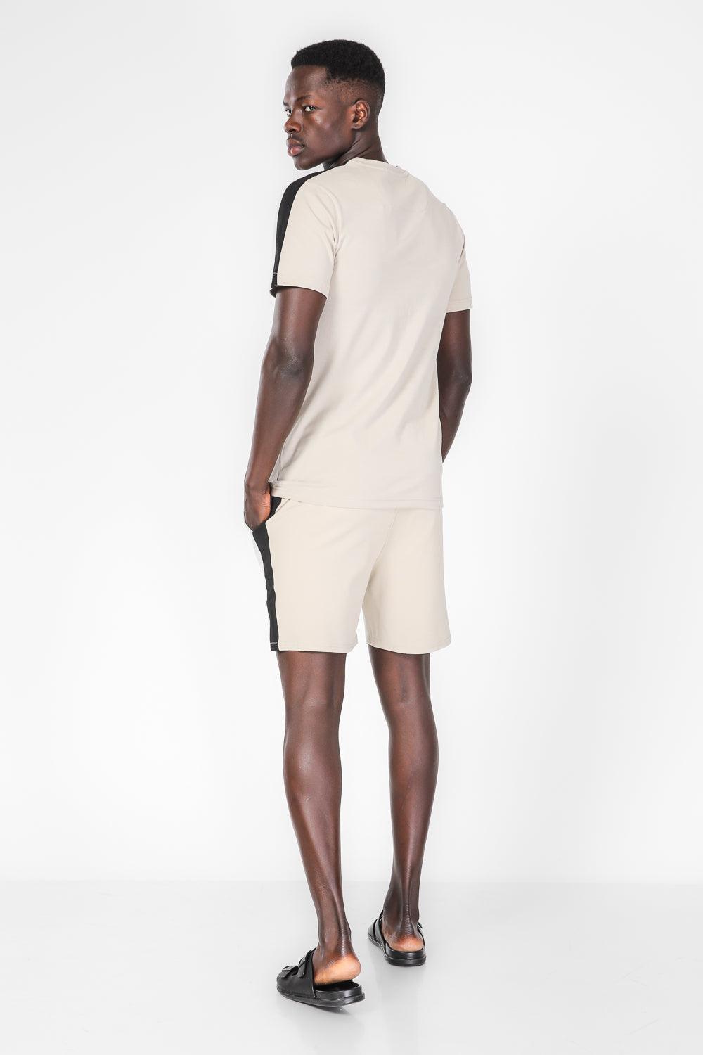 KENNETH COLE - סט פיג'מה קצרה לגבר בצבע בז' - MASHBIR//365