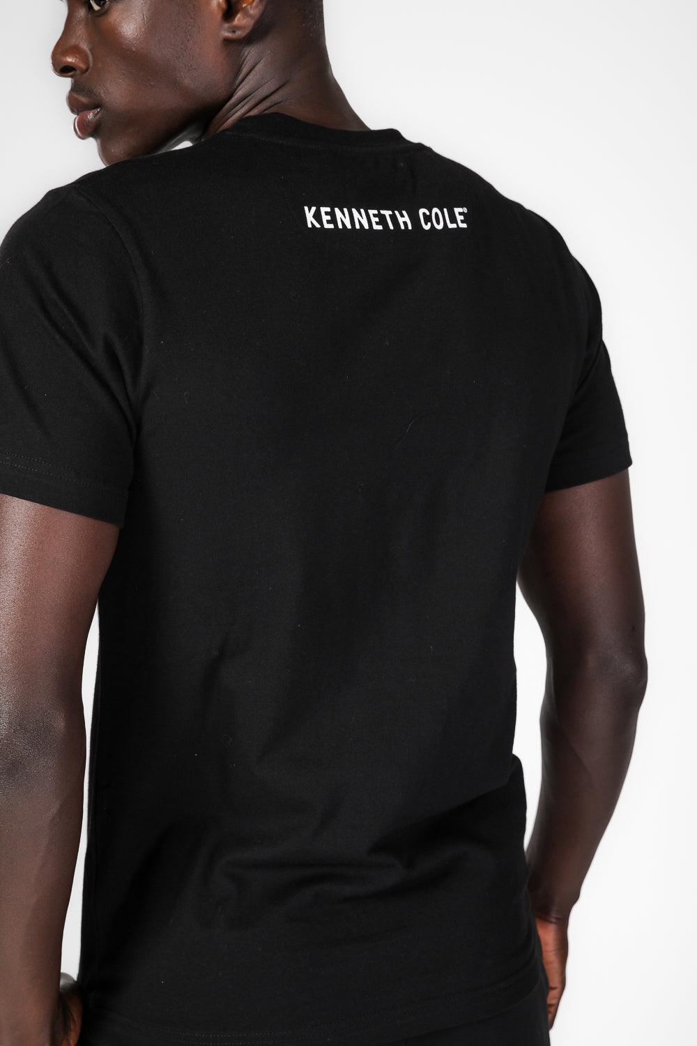 KENNETH COLE - סט פיג'מה קצרה לגבר בצבע שחור - MASHBIR//365