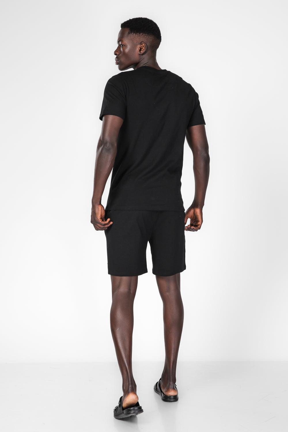 KENNETH COLE - סט פיג'מה קצרה לגבר בצבע שחור - MASHBIR//365