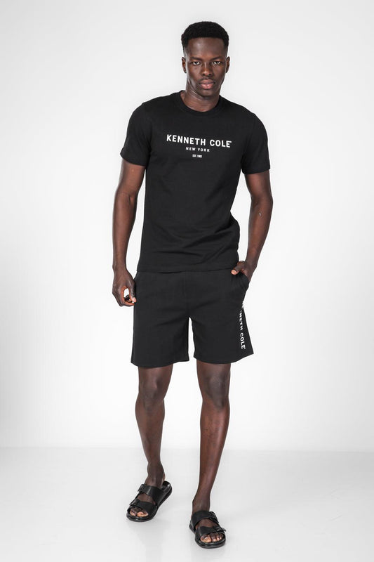 KENNETH COLE - סט פיג'מה קצרה לגבר בצבע שחור - MASHBIR//365