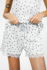 DELTA - סט פיג’מה קצרה לנשים בצבע אפור - MASHBIR//365