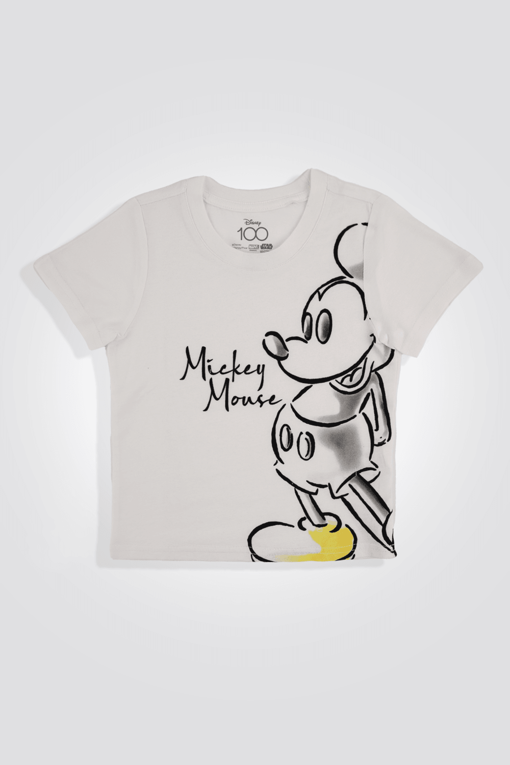 DELTA - סט פיג’מה קצרה MICKEY בצבע לבן לילדים - MASHBIR//365