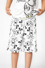 DELTA - סט פיג’מה קצרה MICKEY בצבע לבן לילדים - MASHBIR//365