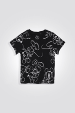 DELTA - סט פיג’מה קצרה MICKEY בצבע שחור לילדים - MASHBIR//365