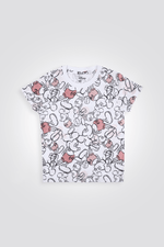 DELTA - סט פיג'מה קצרה MICKEY בצבע ורוד לילדות - MASHBIR//365