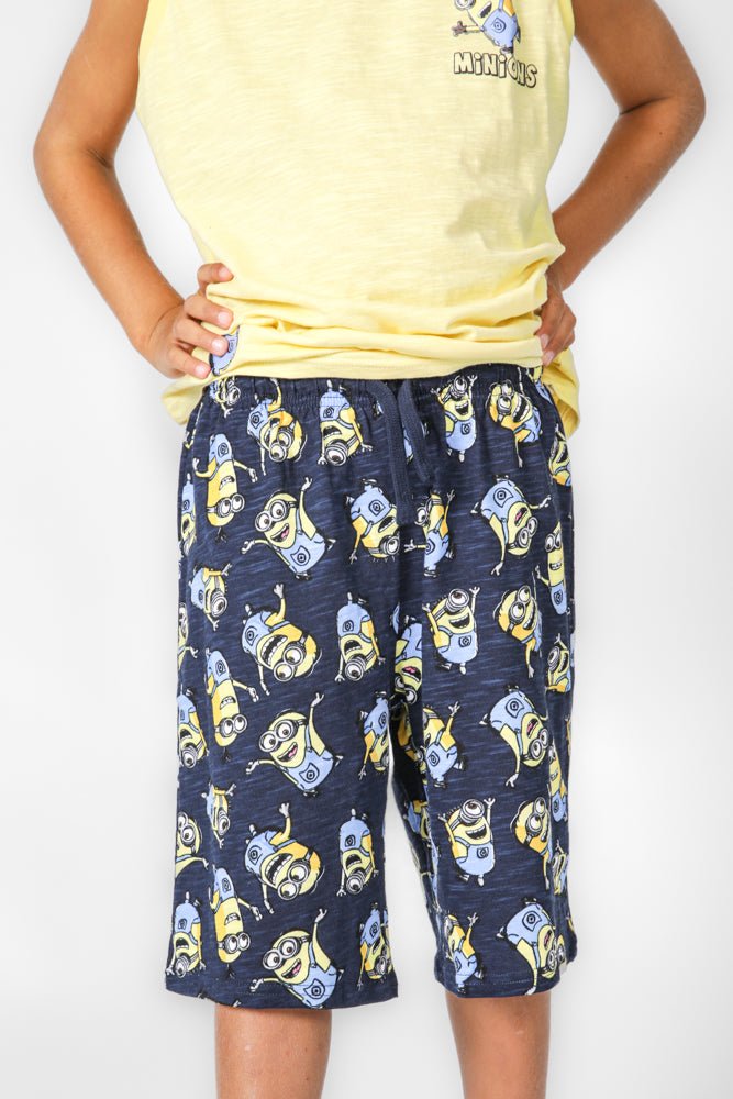 DELTA - סט פיג’מה קצרה MINIONS בצבע צהוב לילדים - MASHBIR//365